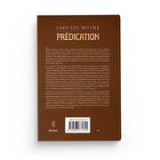 ceci est notre prédication 4eme de couverture